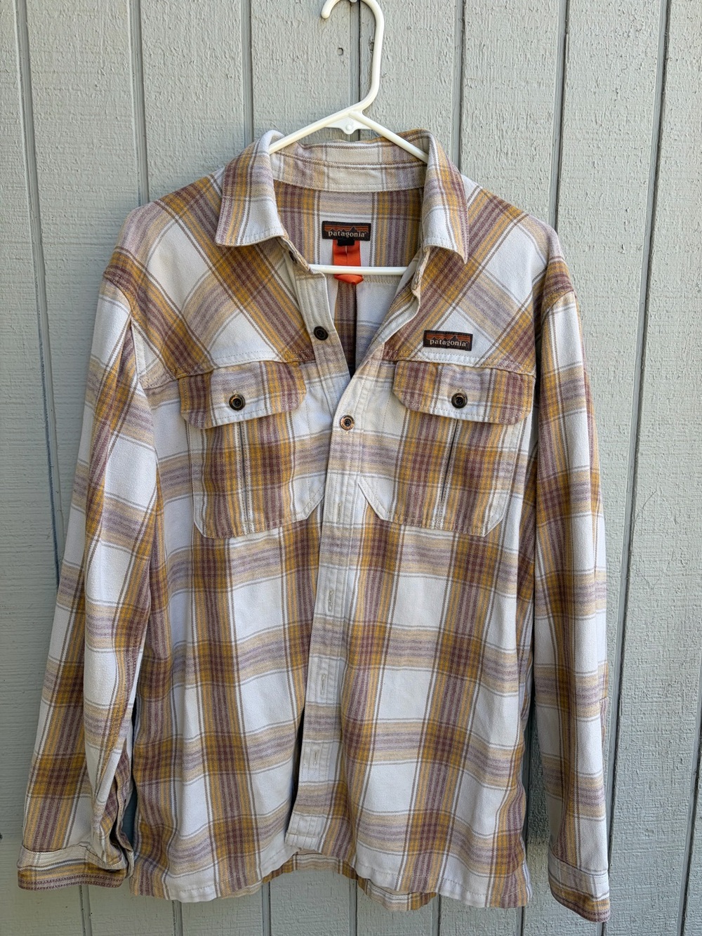 Patagonia Plaid Flannel Snap Shirt (M)
